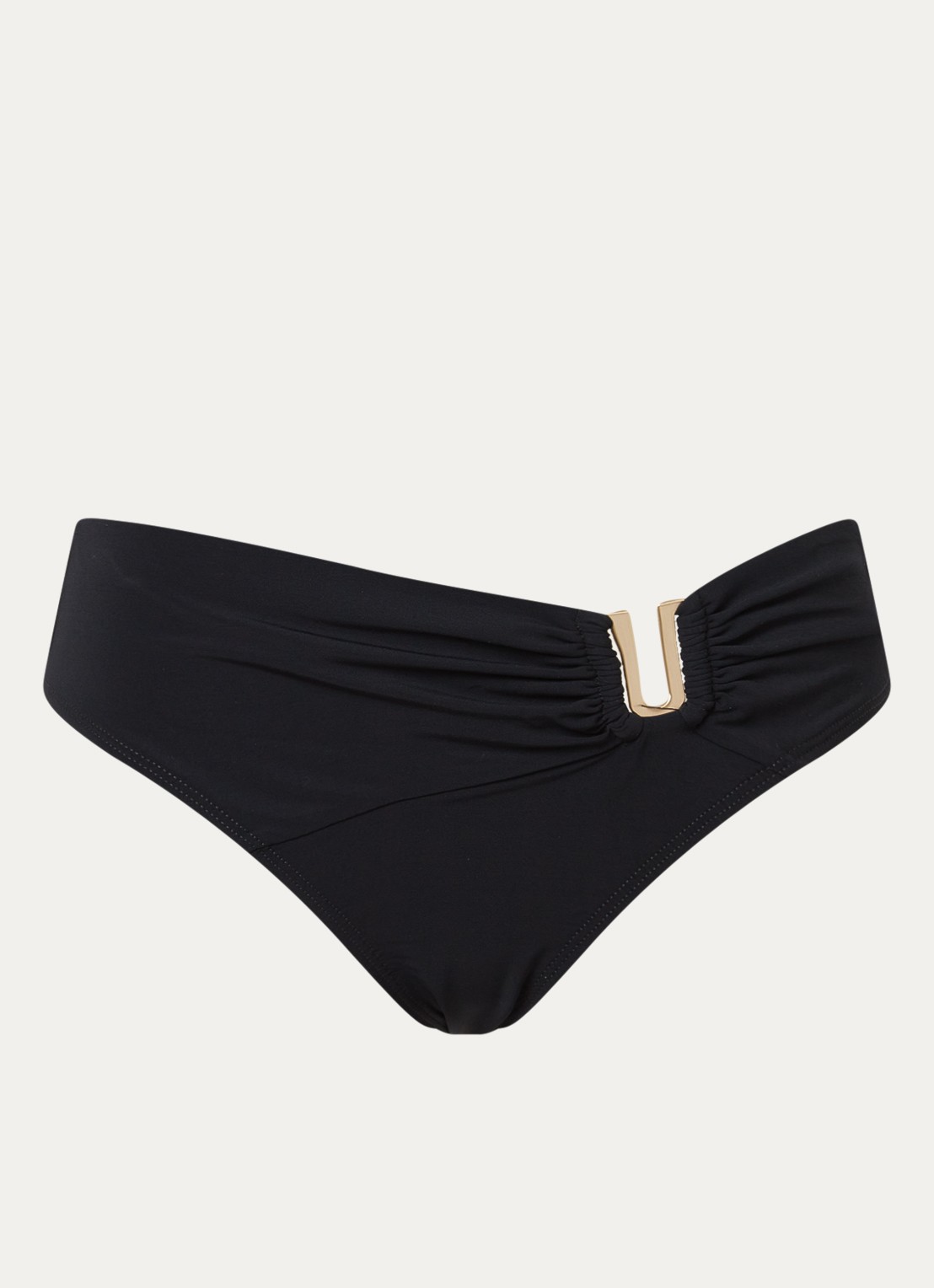 JETS Australia Jetset bikinislip met cut-out detail - voorkant 2 zwart