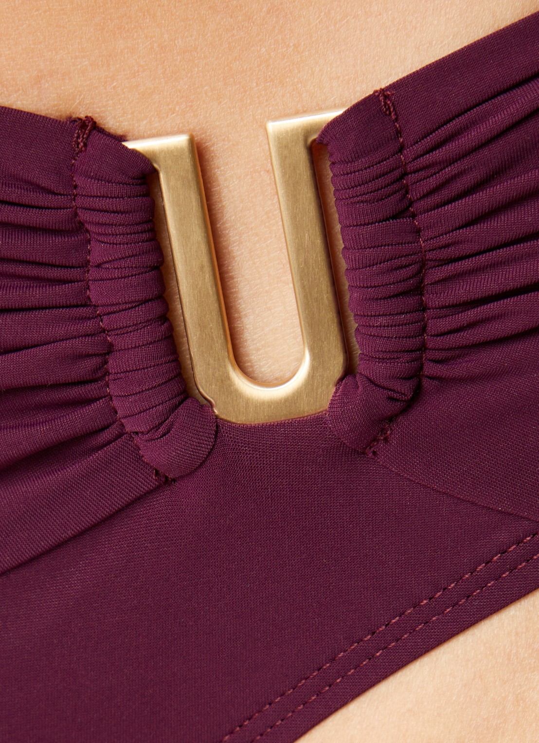 JETS Australia Jetset bikinislip met cut-out detail - detail 5 aubergine