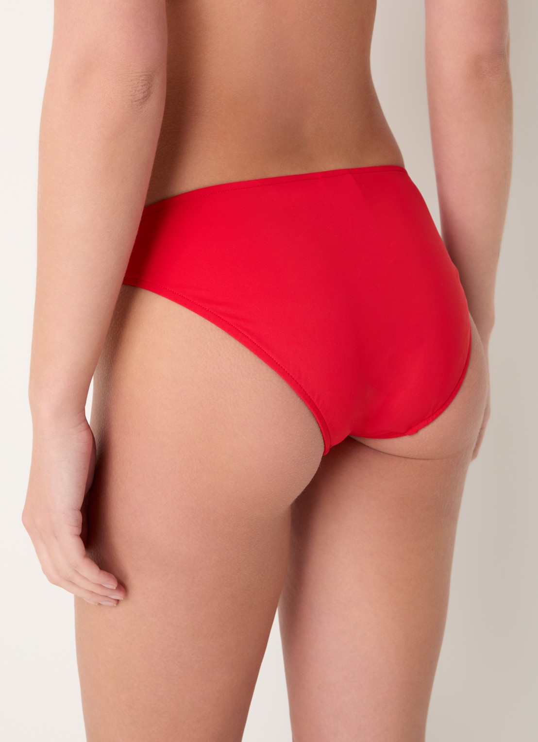 JETS Australia Jetset bikinislip met geknoopt detail - achterkant rood
