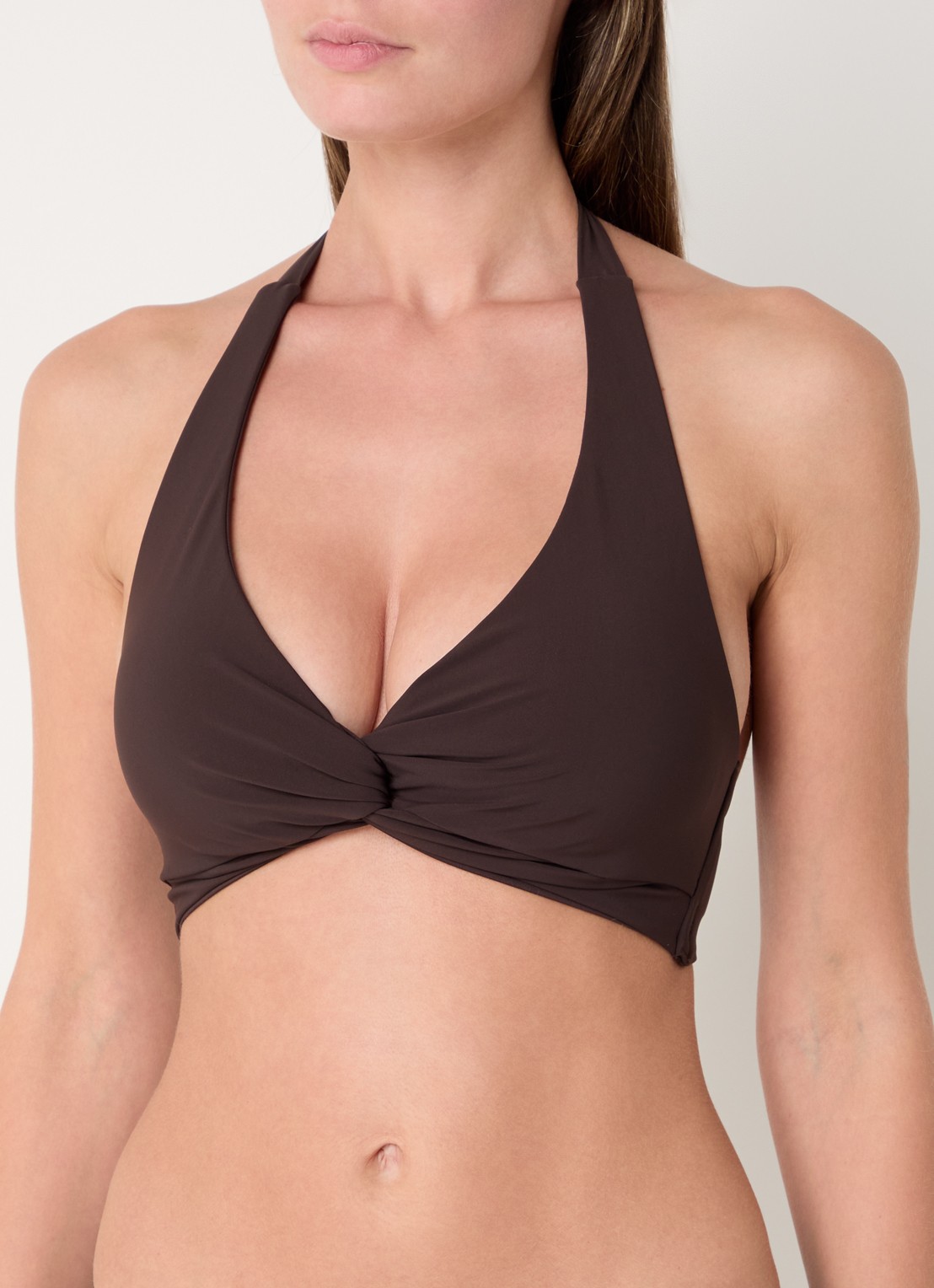 JETS Australia Jetset bikinitop met uitneembare vulling - detail 4 chocoladebruin