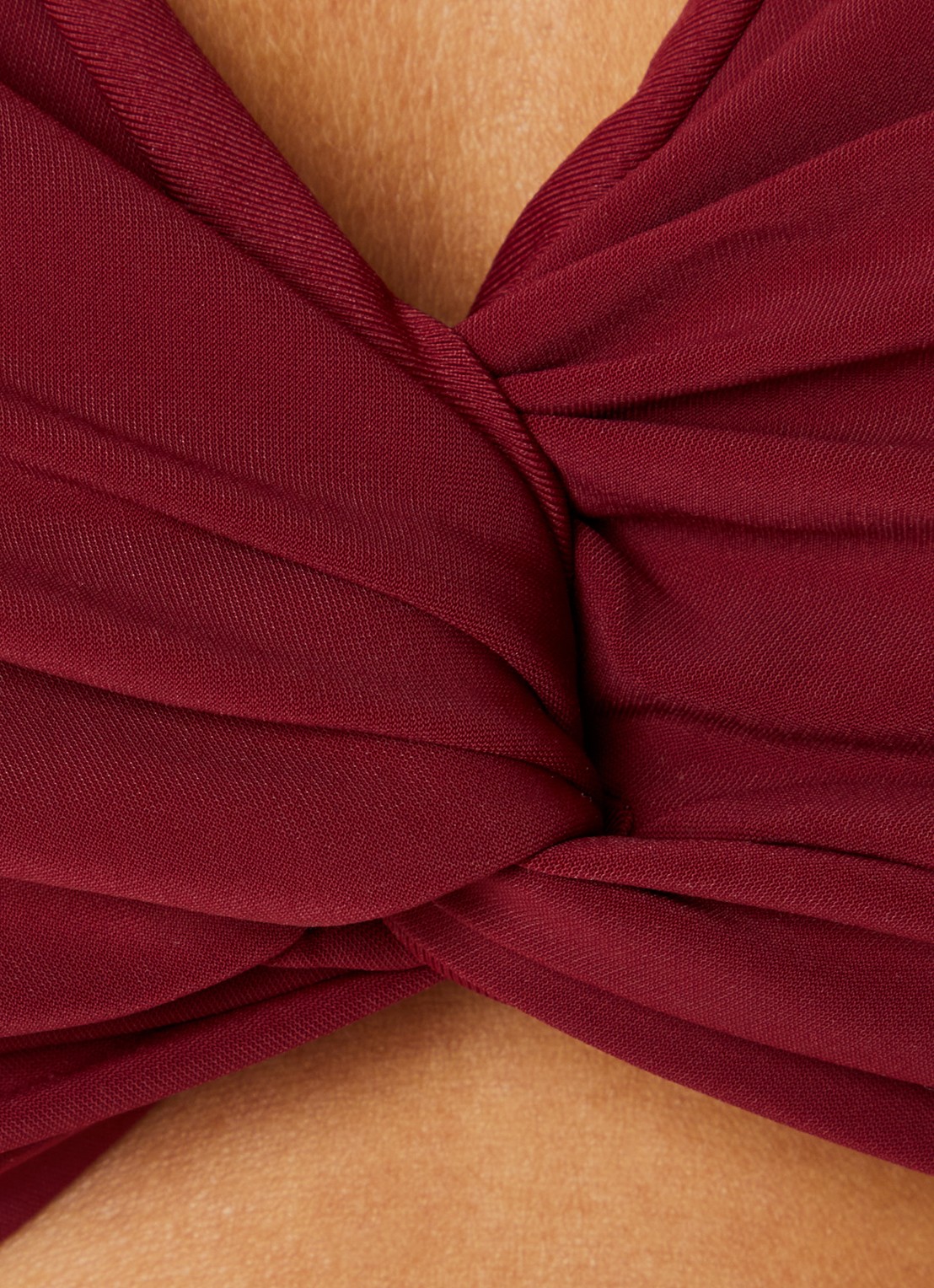 JETS Australia Jetset bikinitop met uitneembare vulling - detail 3 bordeauxrood