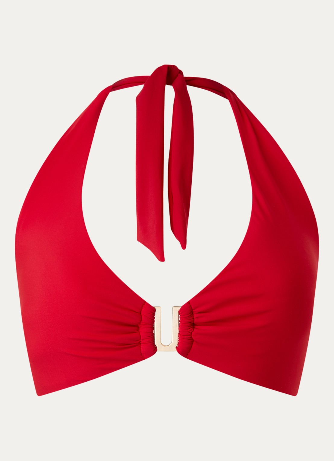 JETS Australia Jetset halter bikinitop met uitneembare vulling - voorkant 2 rood
