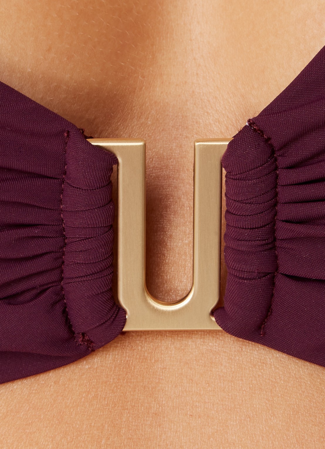 JETS Australia Jetset halter bikinitop met uitneembare vulling - detail 5 aubergine