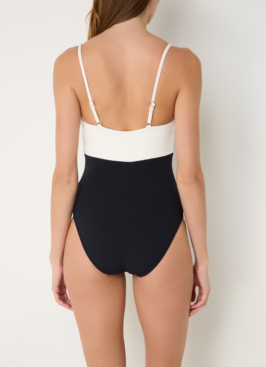 JETS Australia Versa Rib badpak met uitneembare vulling - achterkant 5 zwart