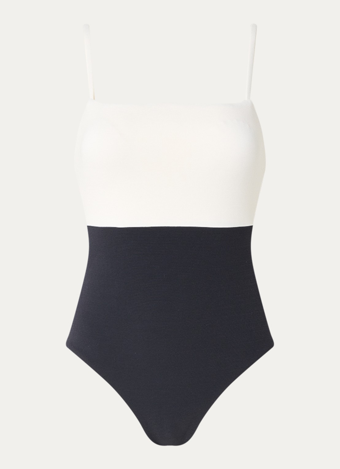 JETS Australia Versa Rib badpak met uitneembare vulling - voorkant zwart