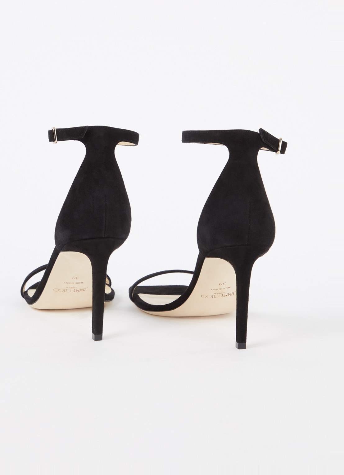 Jimmy Choo Alva sandalette van suède - detail 2 zwart
