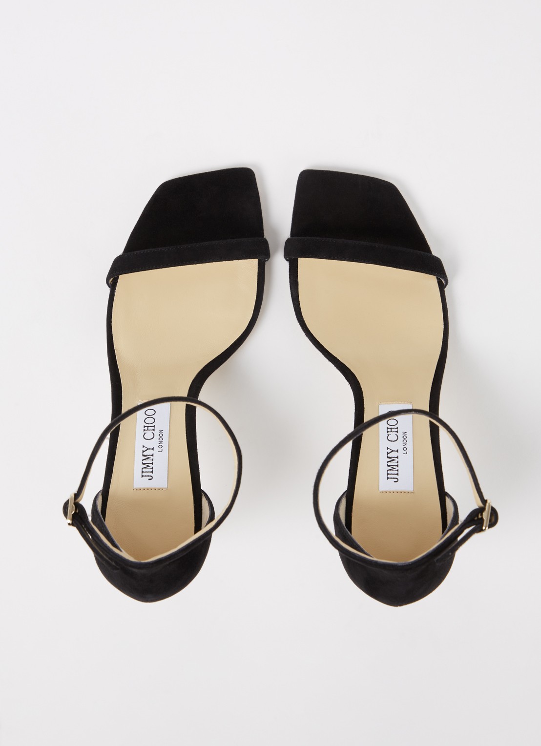 Jimmy Choo Alva sandalette van suède - detail 3 zwart