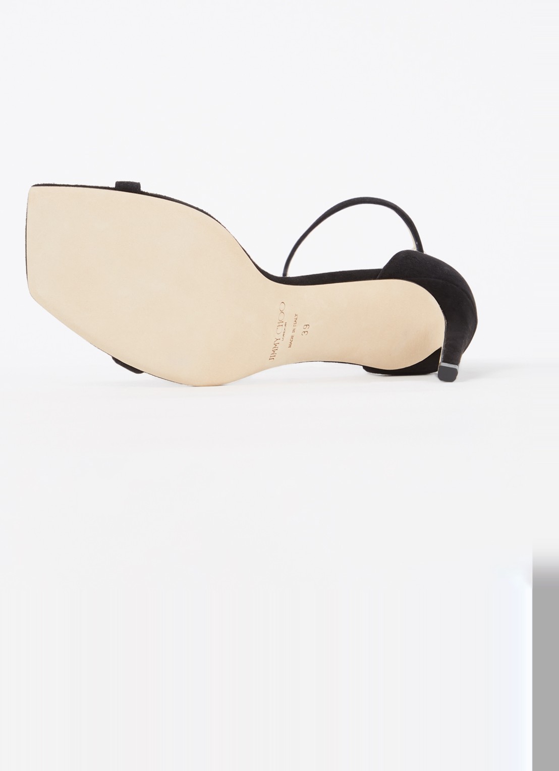 Jimmy Choo Alva sandalette van suède - detail 5 zwart