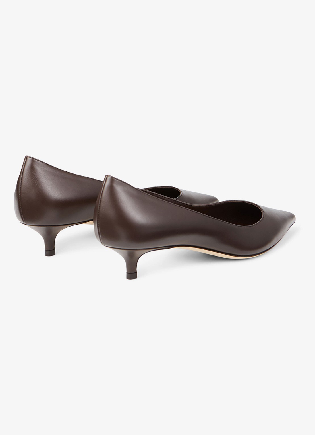 Jimmy Choo Amelia pump van kalfsleer - achterkant 5 donkerbruin
