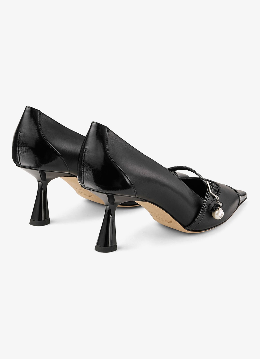 Jimmy Choo Aren 65 pump van kalfsleer - achterkant 5 zwart