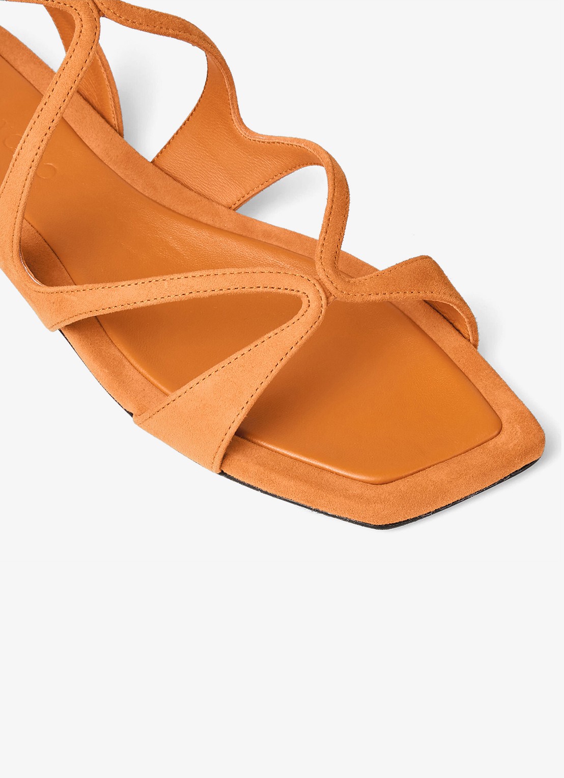 Jimmy Choo Ayla sandaal van geitensuède - detail 6 oranje