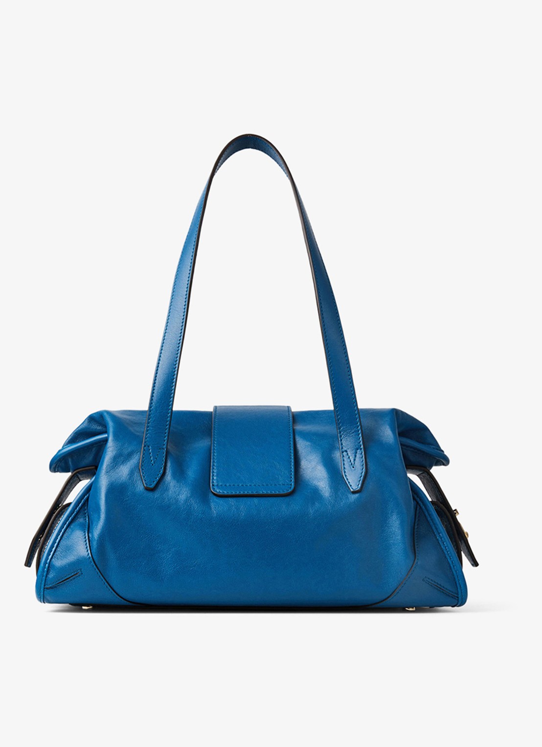 Jimmy Choo Bar Holdall Medium schoudertas van lamsleer - achterkant 5 blauw