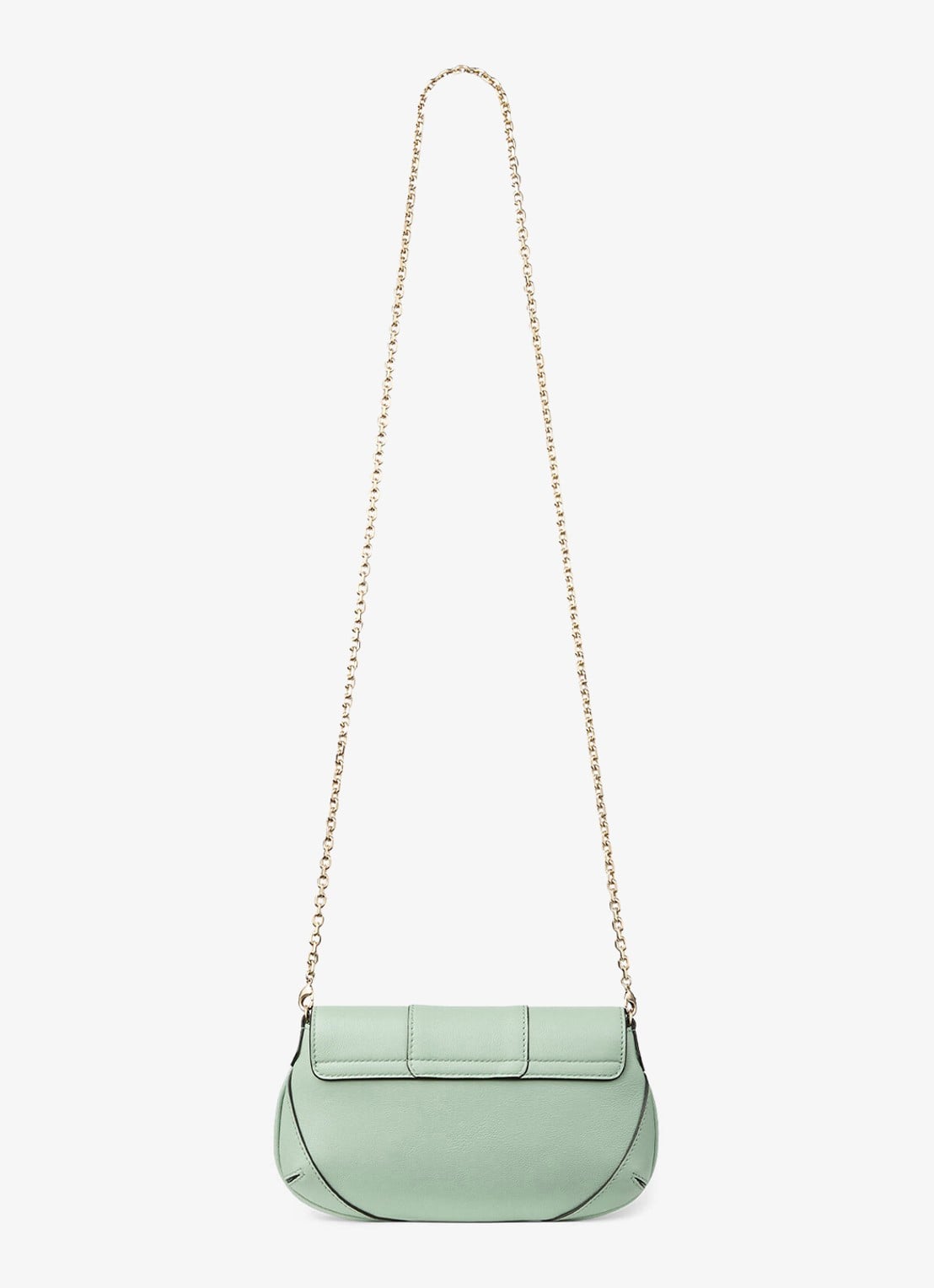 Jimmy Choo Bar Mini crossbodytas van lamsleer met afneembare schouderriem - achterkant 5 groen