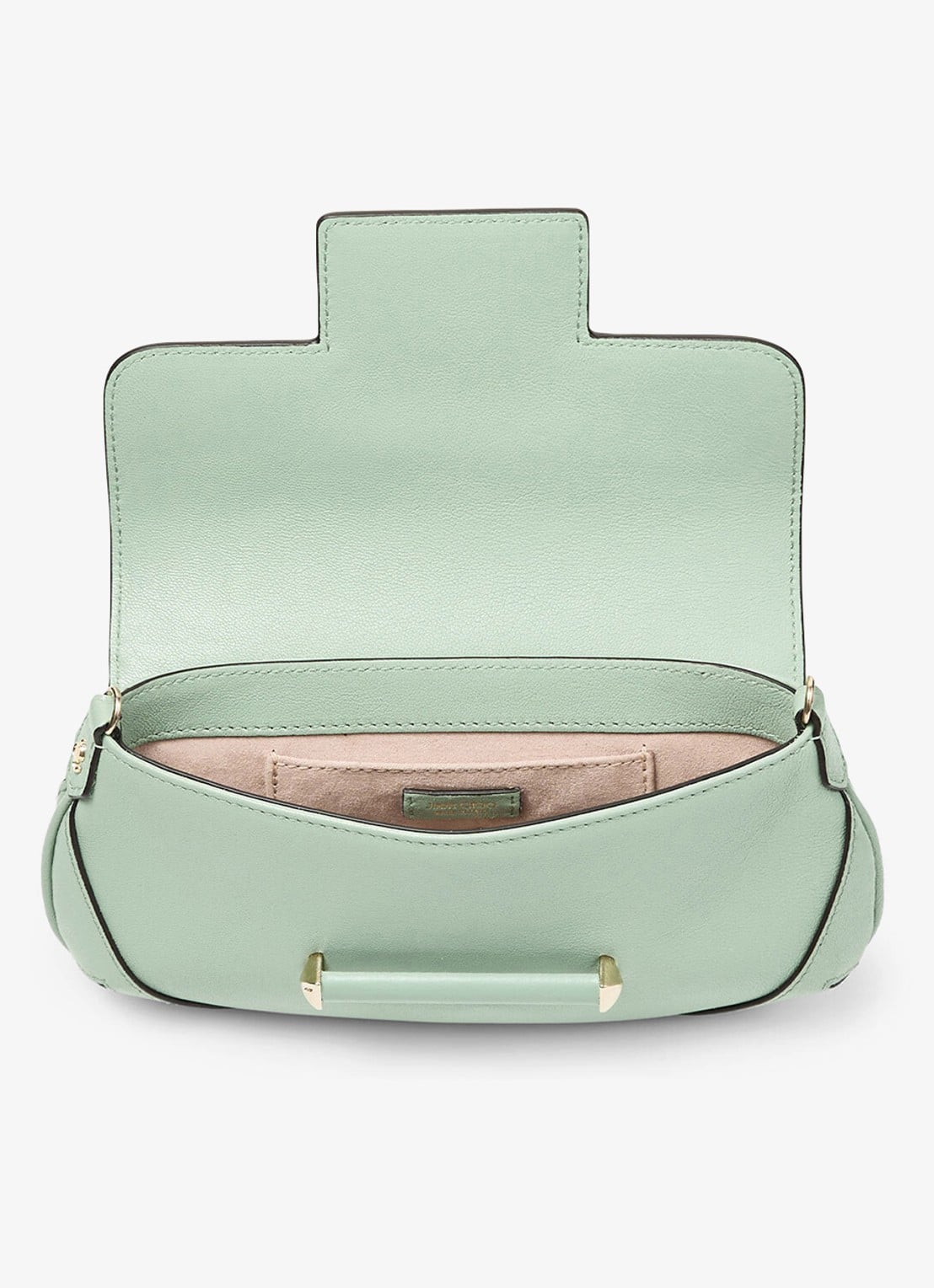 Jimmy Choo Bar Mini crossbodytas van lamsleer met afneembare schouderriem - detail 3 groen