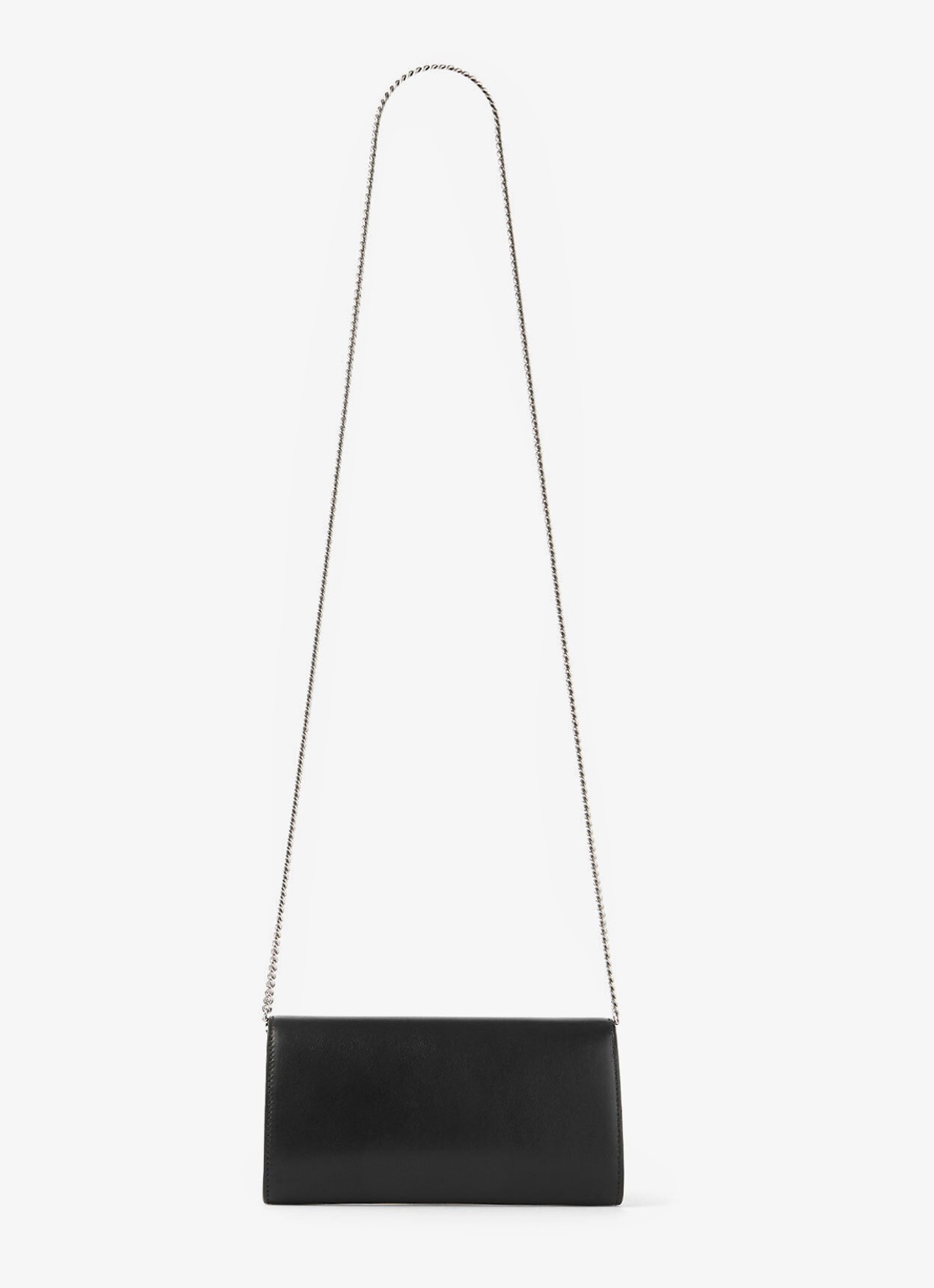 Jimmy Choo Bing clutch van kalfsleer met afneembare schouderriem - detail 5 zwart