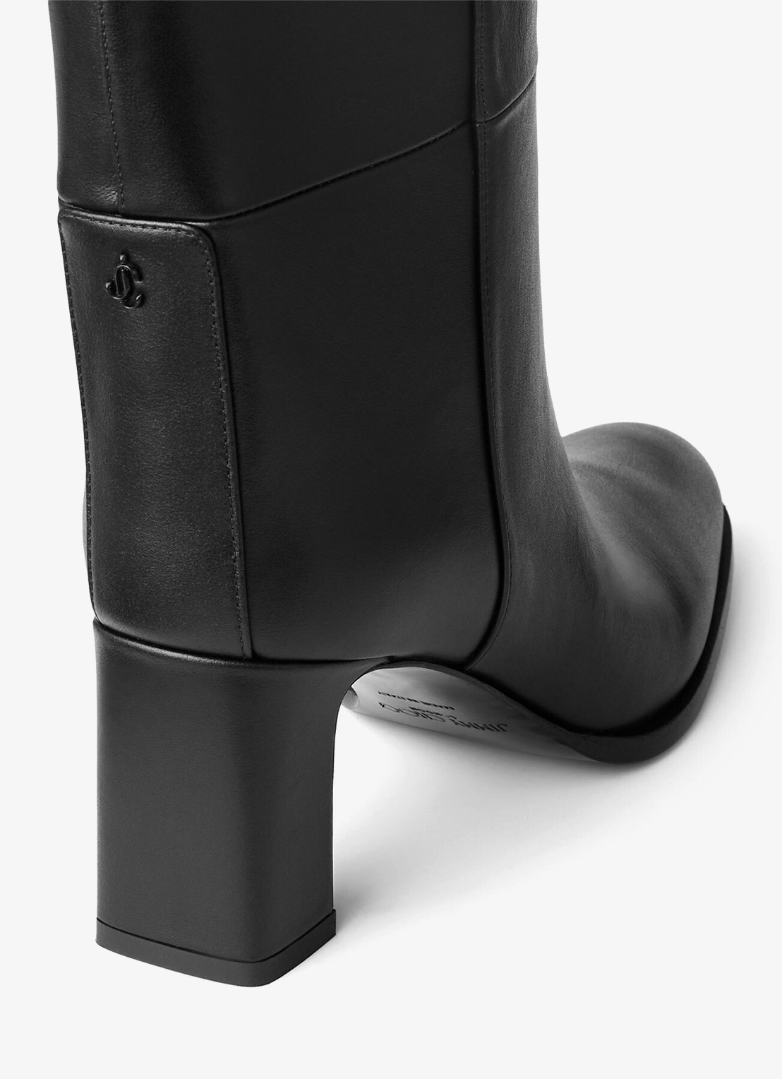 Jimmy Choo Caly 65 laars van kalfsleer - detail zwart