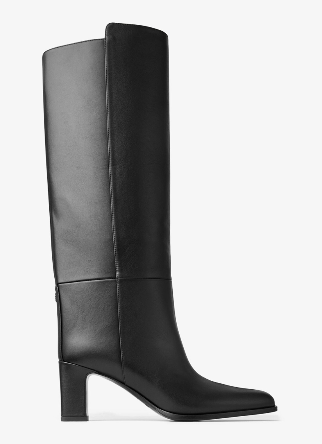 Jimmy Choo Caly 65 laars van kalfsleer - voorkant 3 zwart