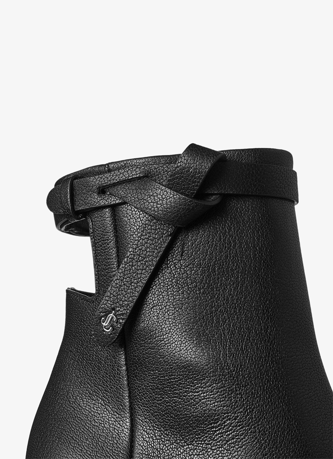 Jimmy Choo Camie 85 enkellaarsje van geitenleer - detail 3 zwart
