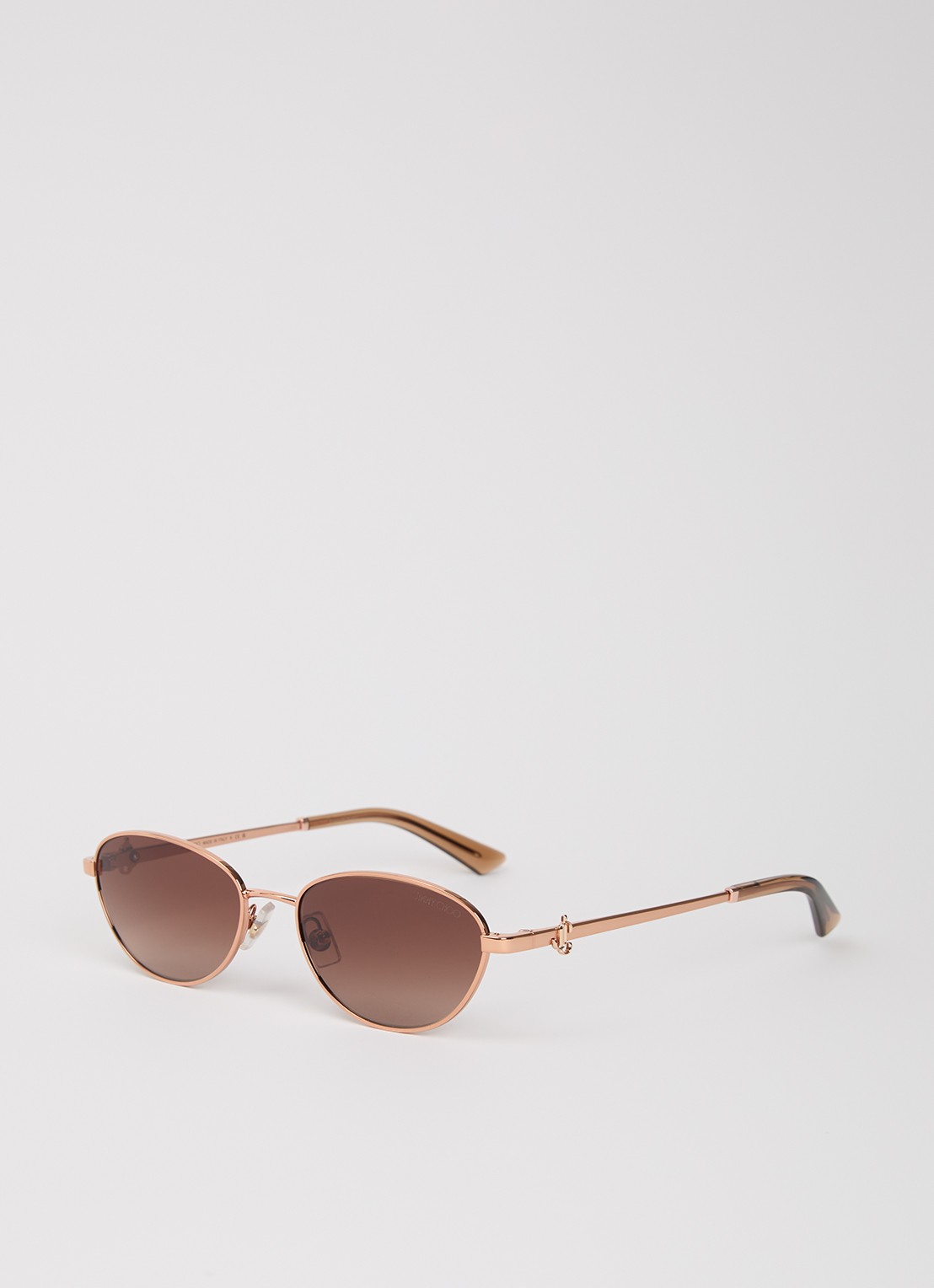 Jimmy Choo Cat Eye zonnebril JC4032BD - voorkant roségoud
