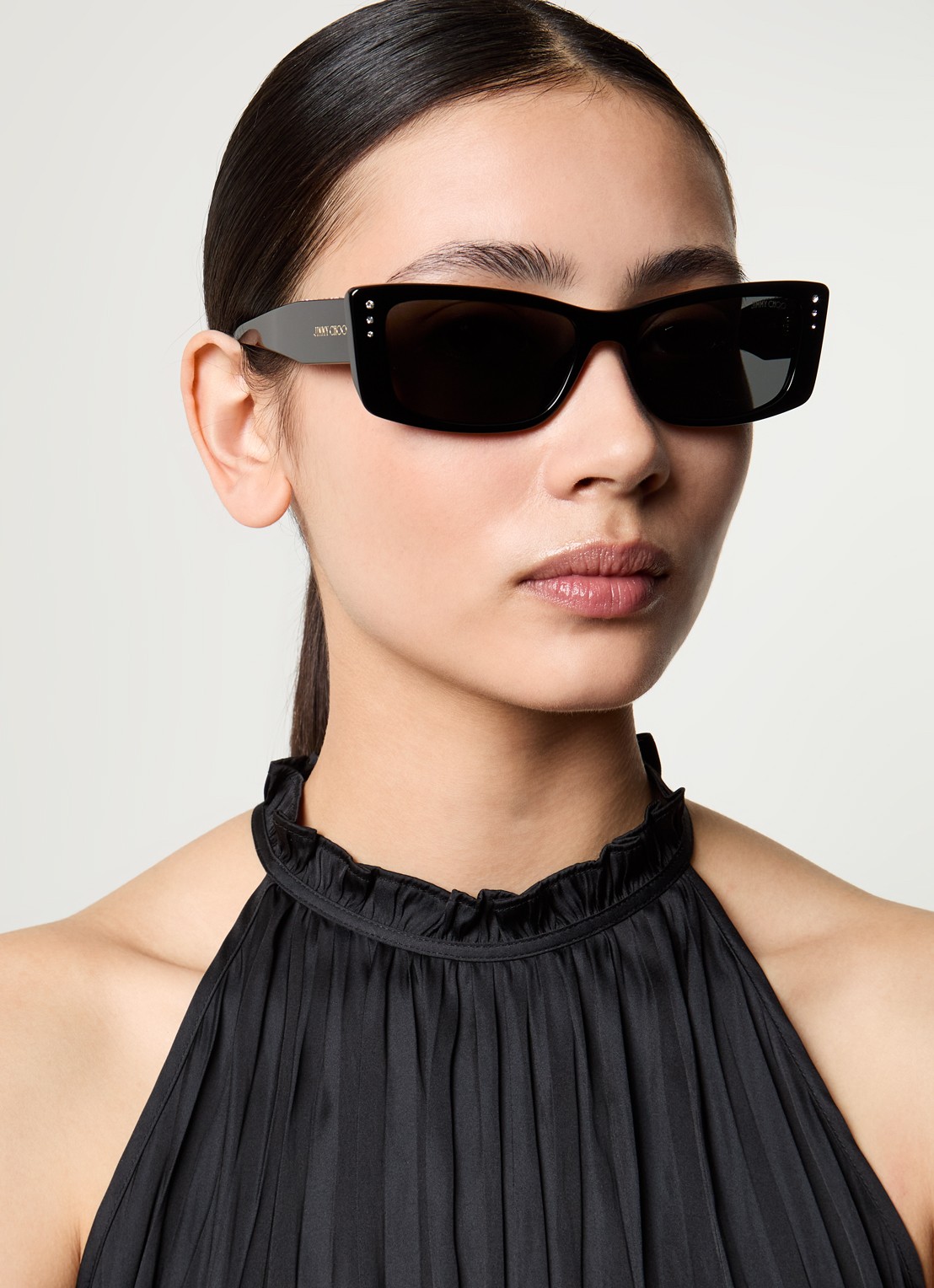 Jimmy Choo Cat Eye zonnebril JC5002BU - voorkant 5 zwart