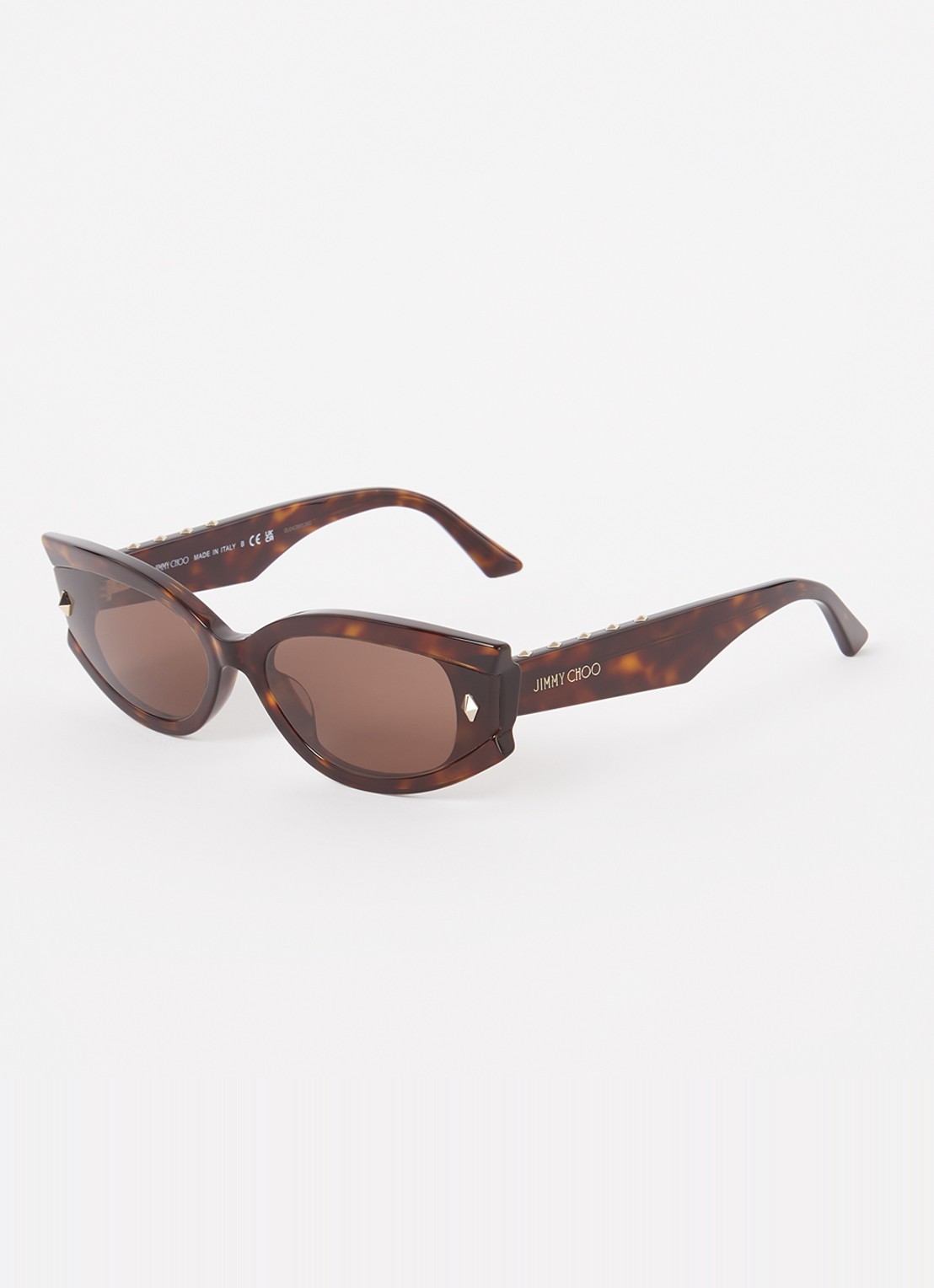 Jimmy Choo Cat Eye zonnebril JC5015U - voorkant 4 donkerbruin