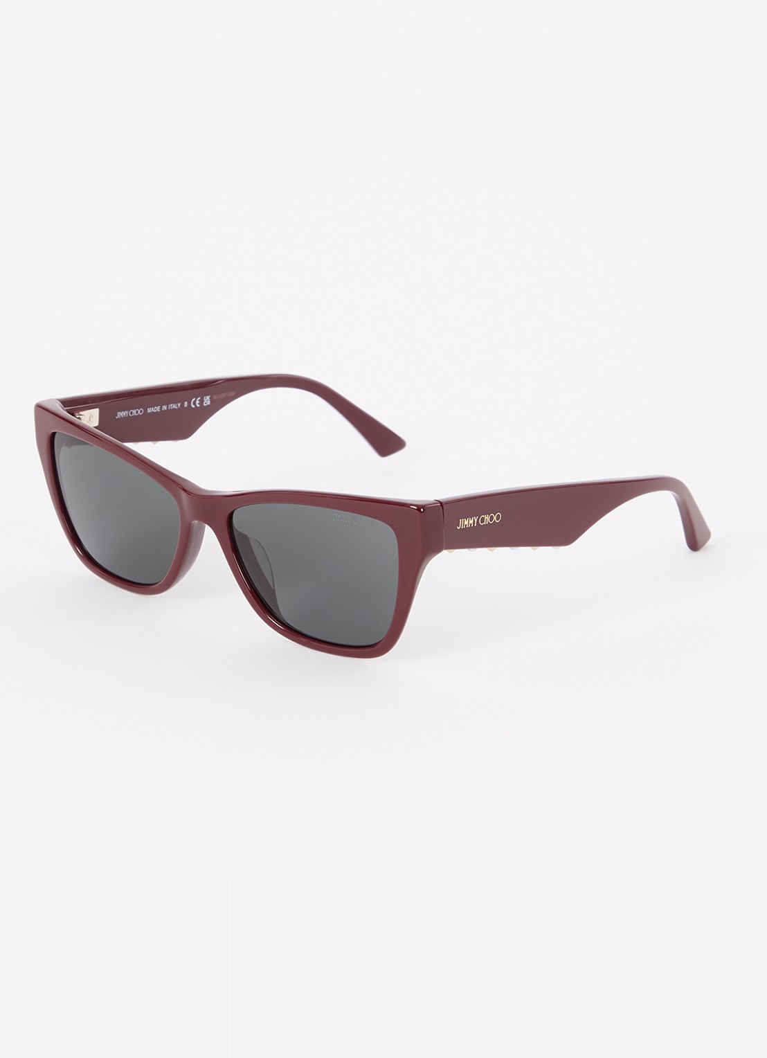 Jimmy Choo Cat Eye zonnebril JC5024HU - voorkant donkerrood