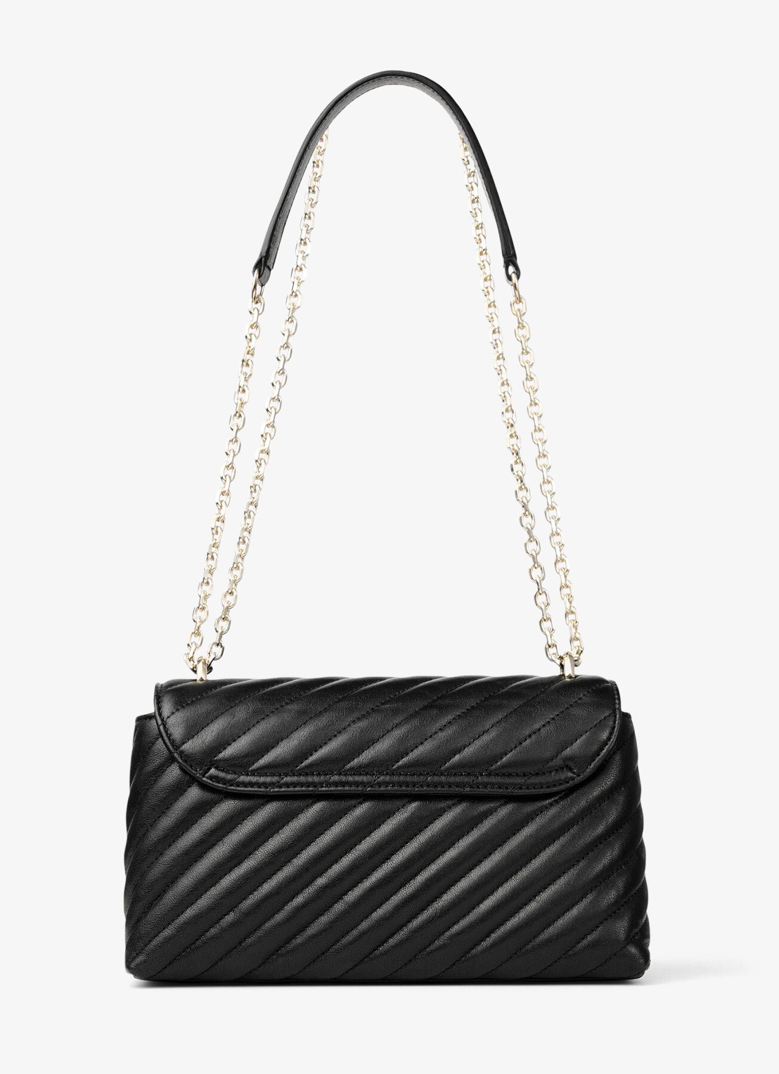 Jimmy Choo Curve M crossbodytas van lamsleer - achterkant 5 zwart