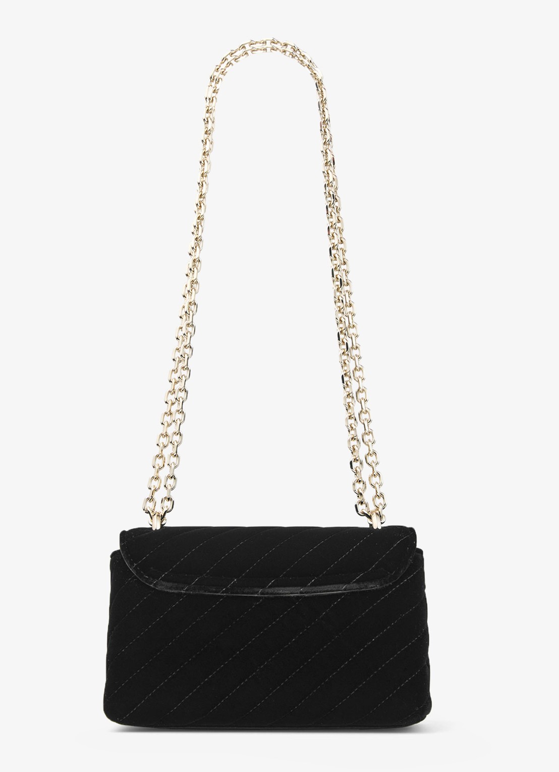 Jimmy Choo Curve S crossbodytas van fluweel - achterkant zwart