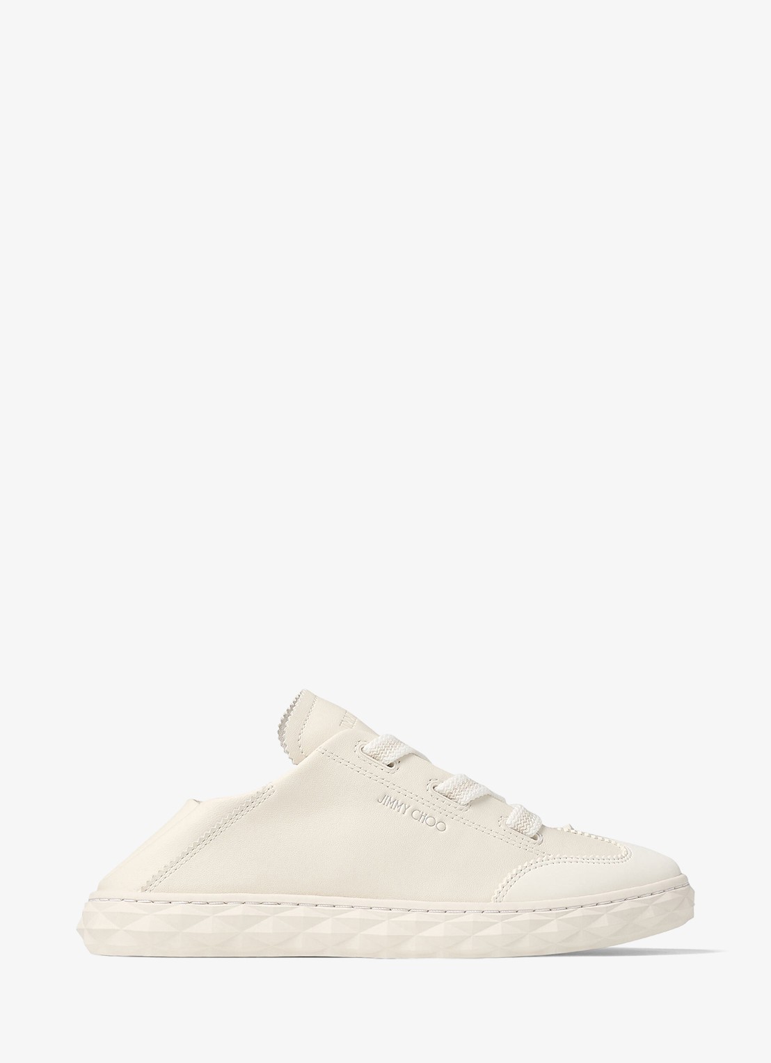 Jimmy Choo Diamond Light Flex/F sneaker van leer - detail 4 creme