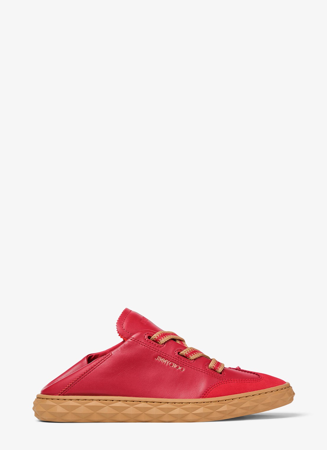 Jimmy Choo Diamond Light Flex/F sneaker van leer - detail 5 rood