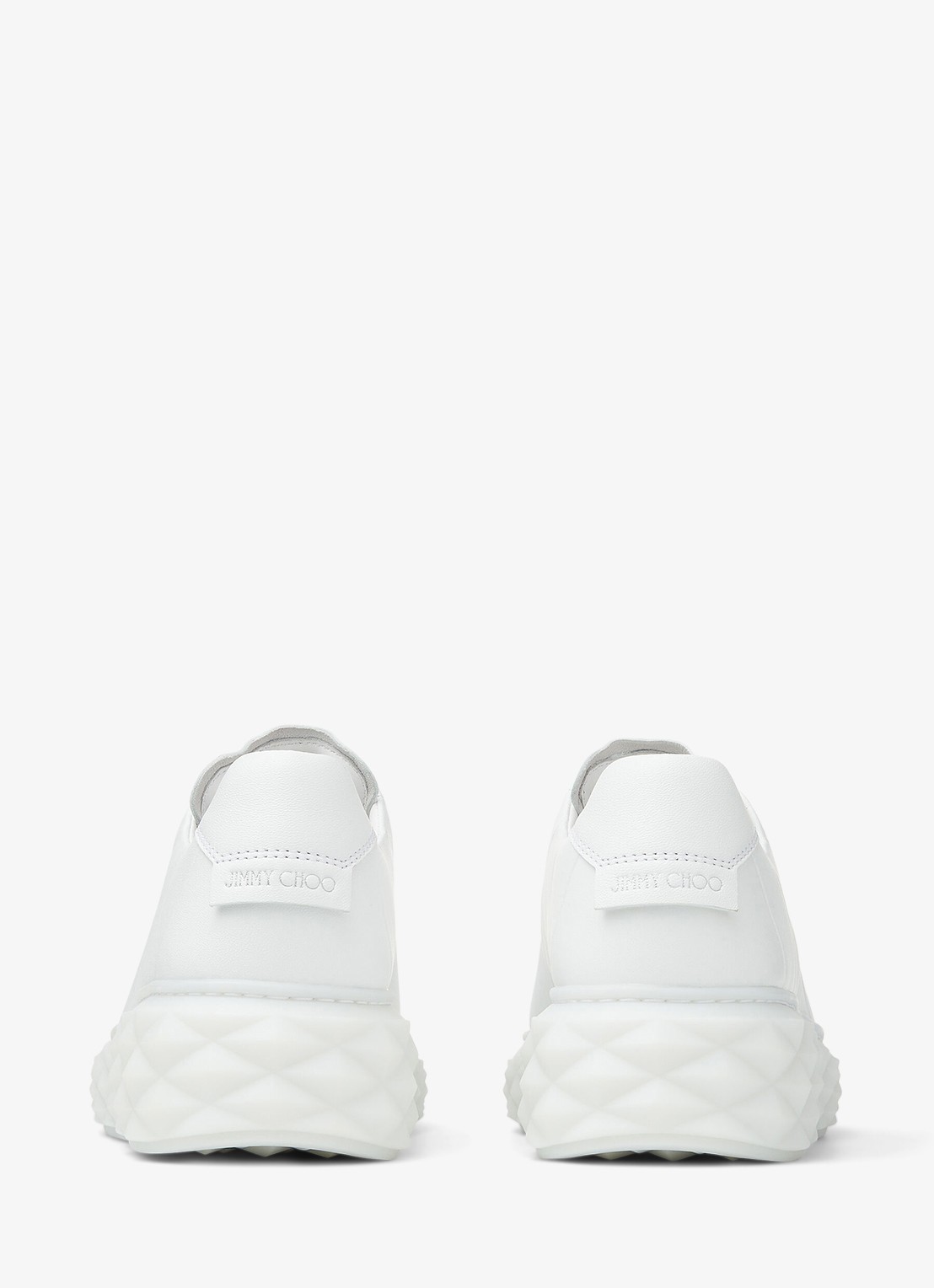 Jimmy Choo Diamond Light Maxi/F sneaker van leer - achterkant 6 wit