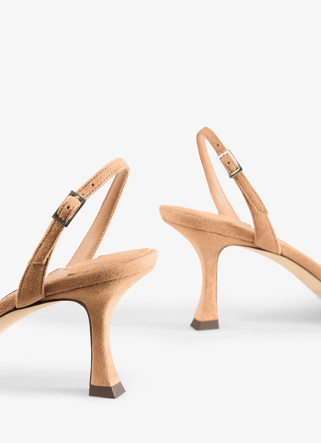Jimmy Choo Elsy 70 sandalette van geitensuède - detail 6 lichtbruin