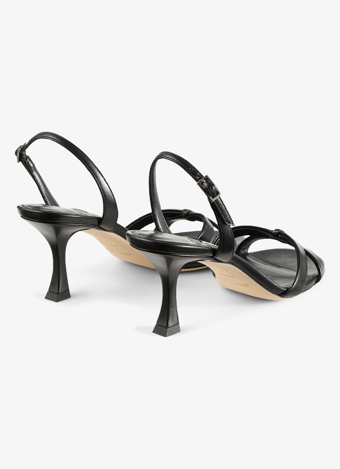 Jimmy Choo Elsy 70 sandalette van lamsleer - achterkant 6 zwart