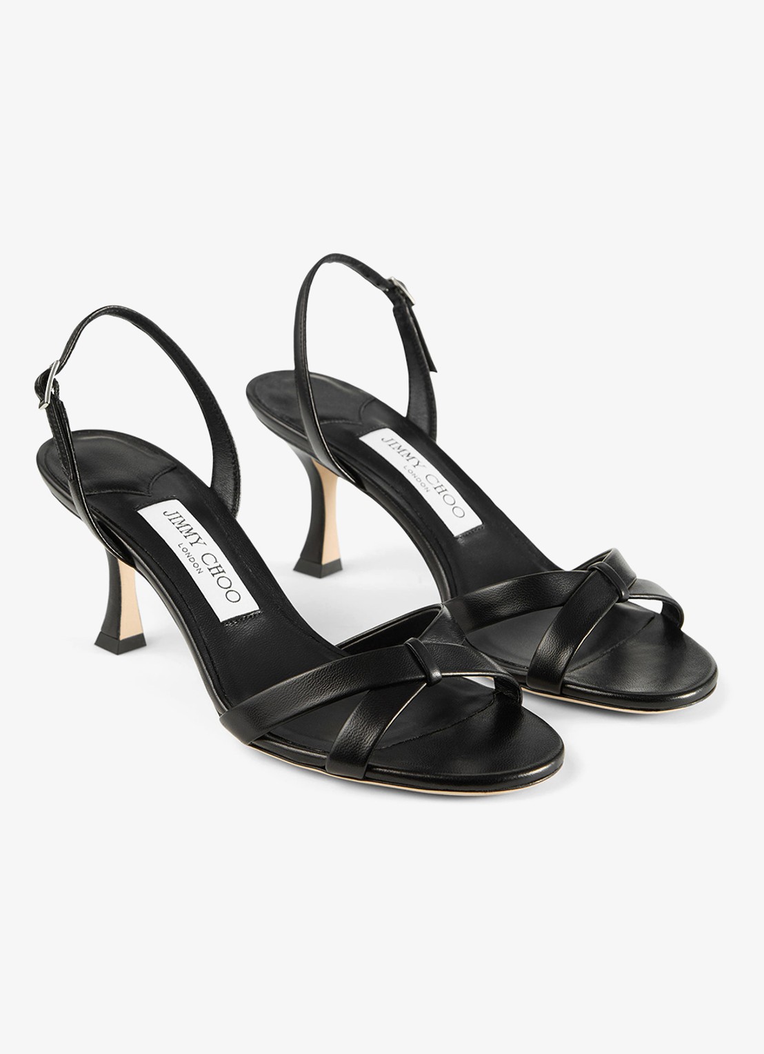 Jimmy Choo Elsy 70 sandalette van lamsleer - detail 3 zwart