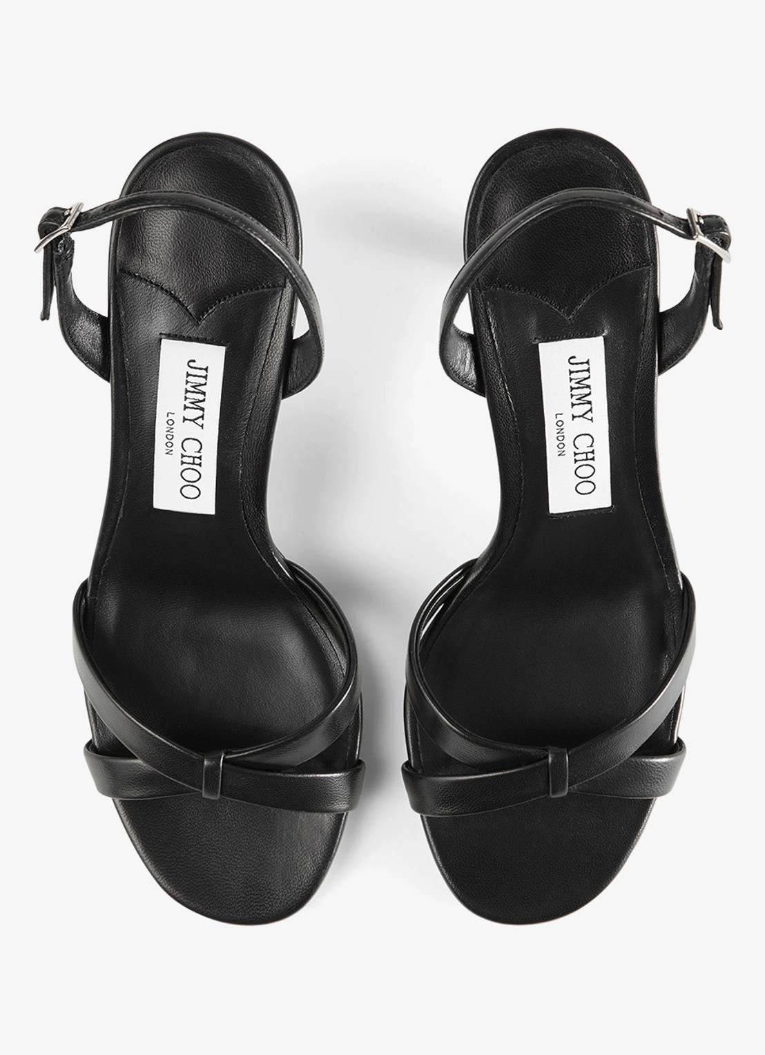 Jimmy Choo Elsy 70 sandalette van lamsleer - detail 4 zwart