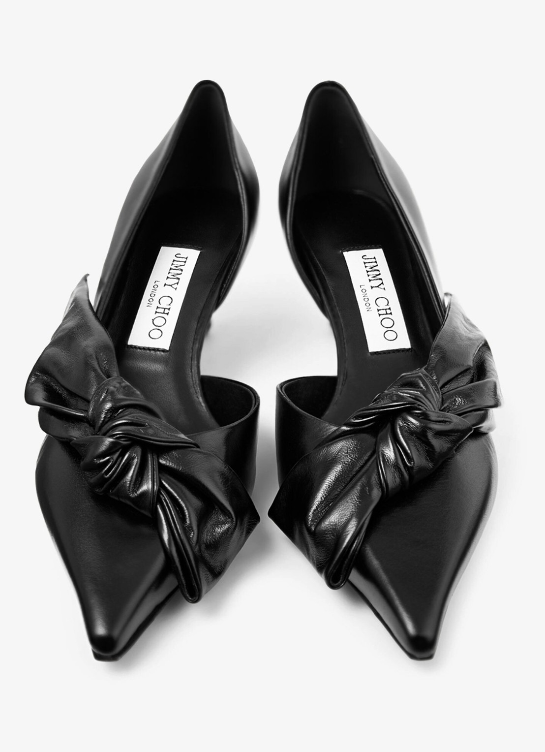 Jimmy Choo Issy 50 pump van kalfsleer - detail 2 zwart