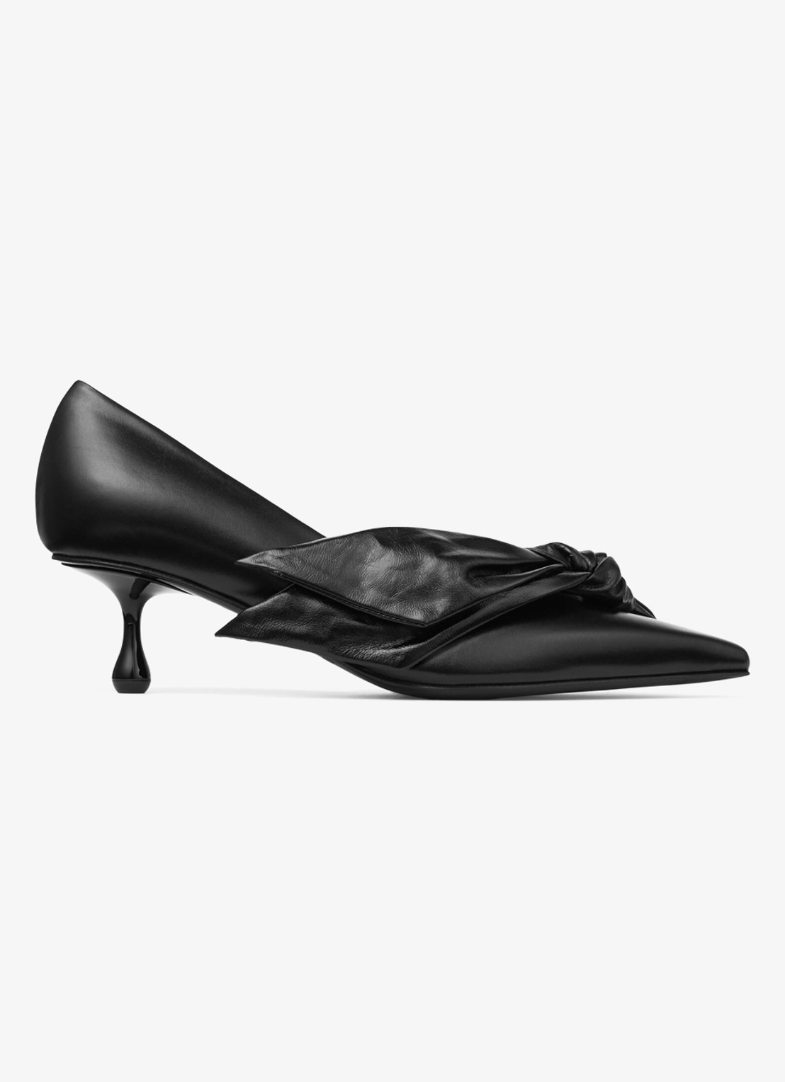 Jimmy Choo Issy 50 pump van kalfsleer - voorkant 4 zwart