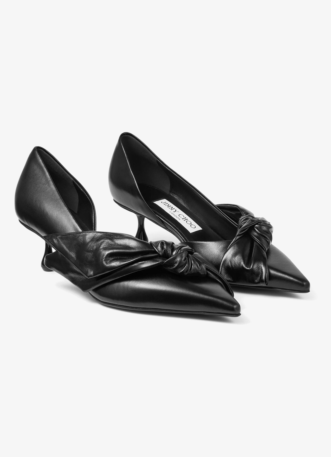 Jimmy Choo Issy 50 pump van kalfsleer - voorkant 5 zwart