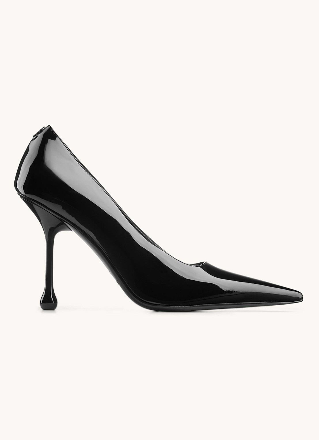 Jimmy Choo Ixia 95 pump van kalfsleer - voorkant zwart