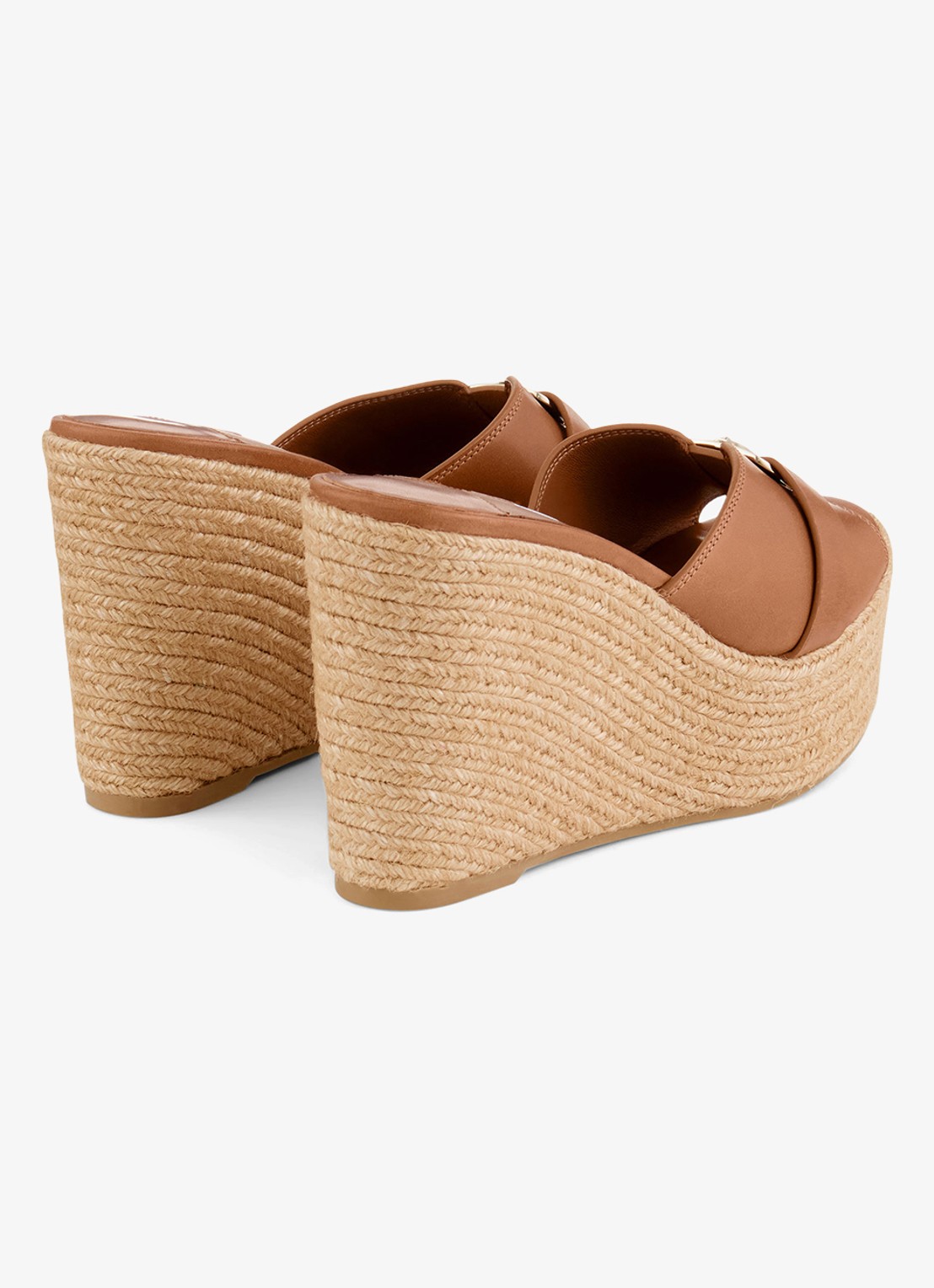 Jimmy Choo Leda Wedge 100 sleehak van kalfsleer - achterkant 3 bruin