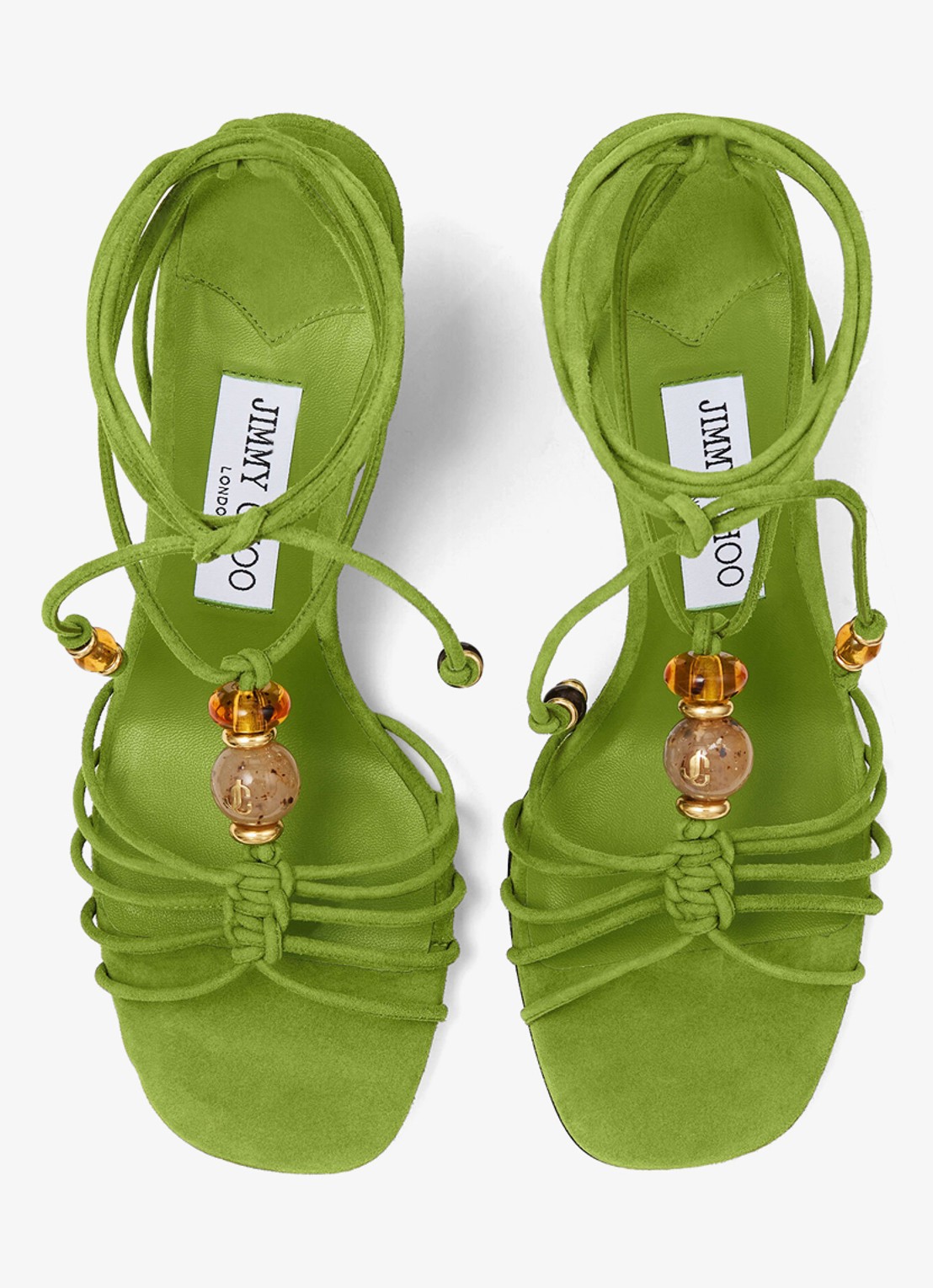 Jimmy Choo Lova 85 sleehak van geitensuède - detail 5 groen