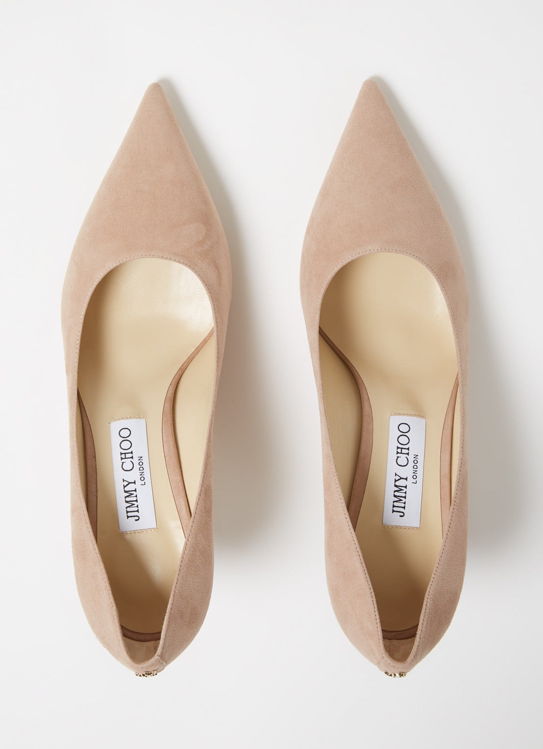 Jimmy Choo Love 65 pump van suède - detail 6 oudroze
