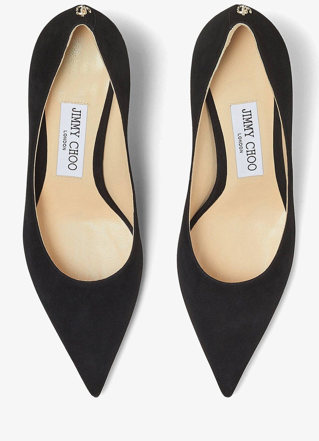 Jimmy Choo Love 65 pump van suède - detail 4 zwart