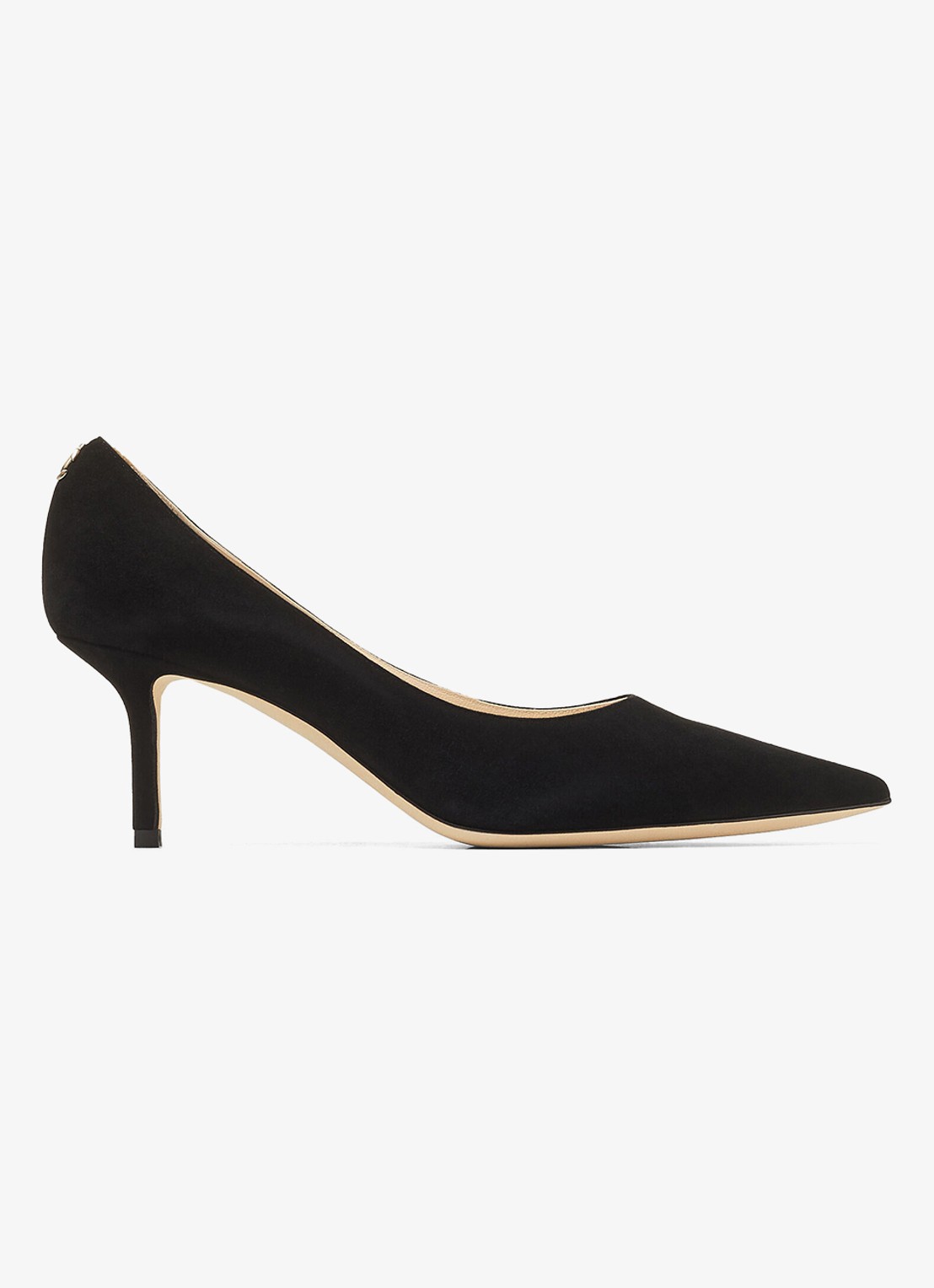 Jimmy Choo Love 65 pump van suède - voorkant zwart