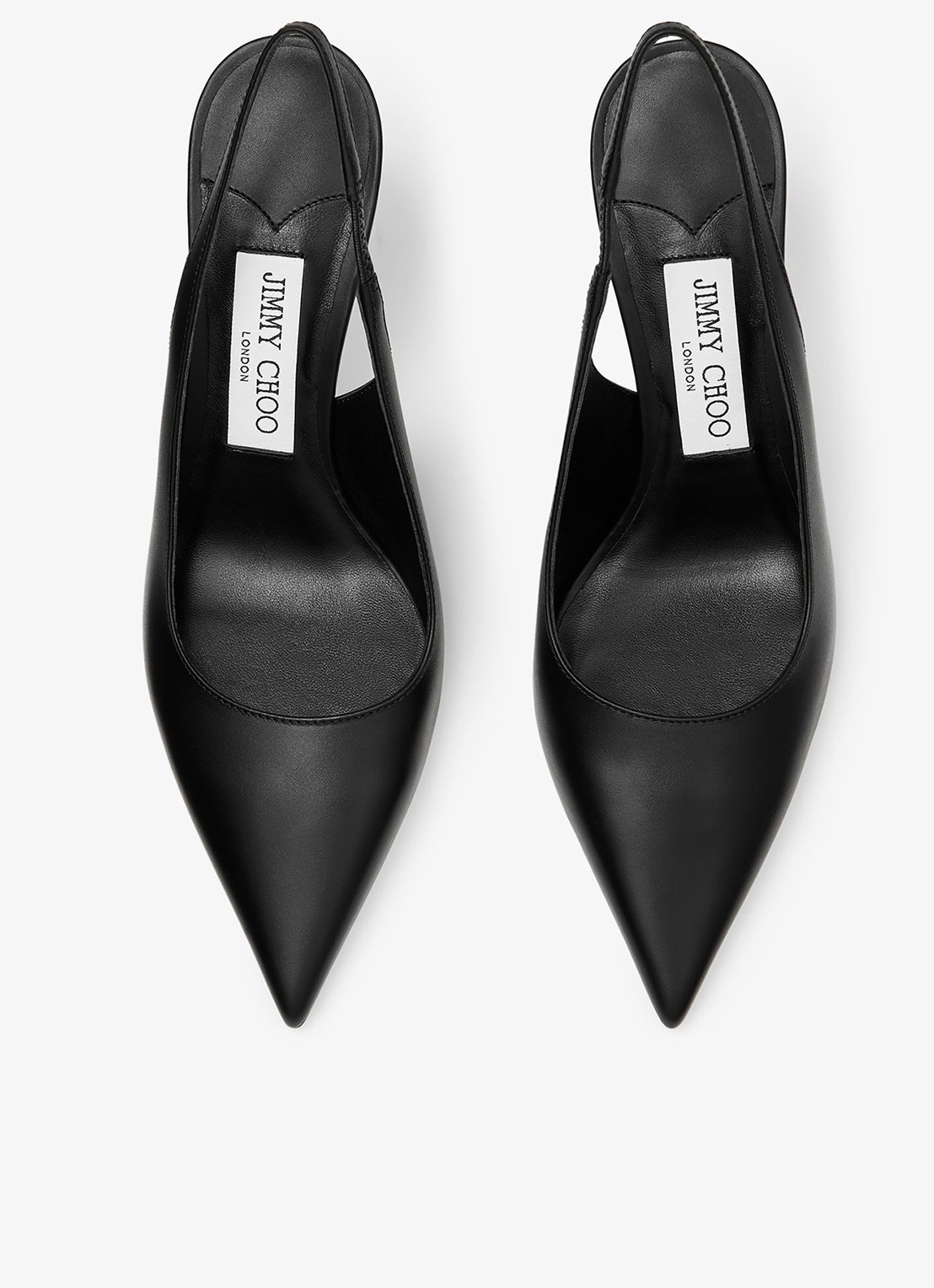 Jimmy Choo Love 85 slingback van kalfsleer - detail zwart