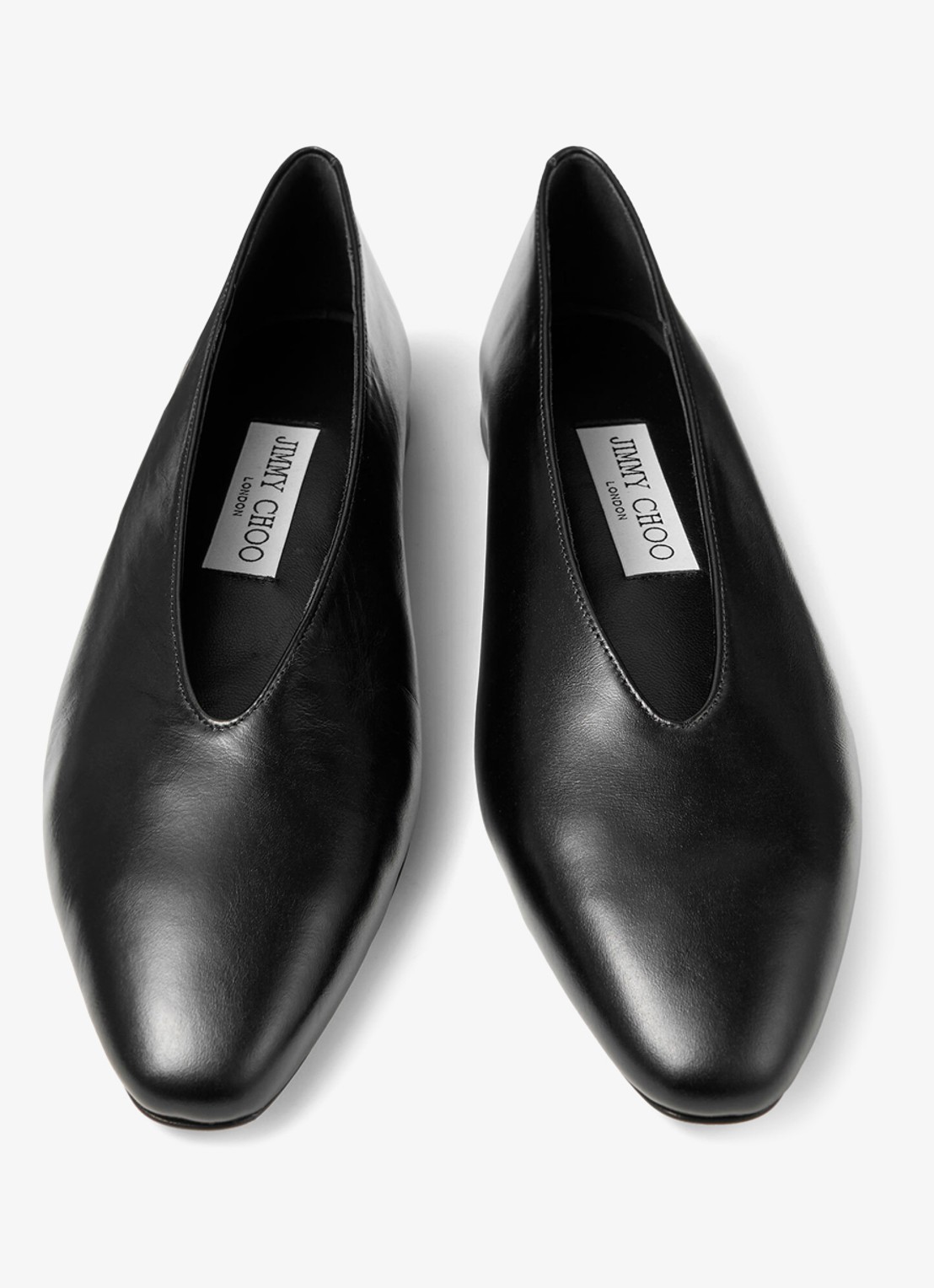 Jimmy Choo Margot ballerina van kalfssuède - detail 3 zwart
