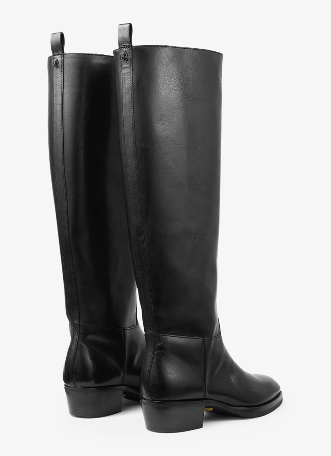 Jimmy Choo Mave 45 laars van leer - achterkant 4 zwart
