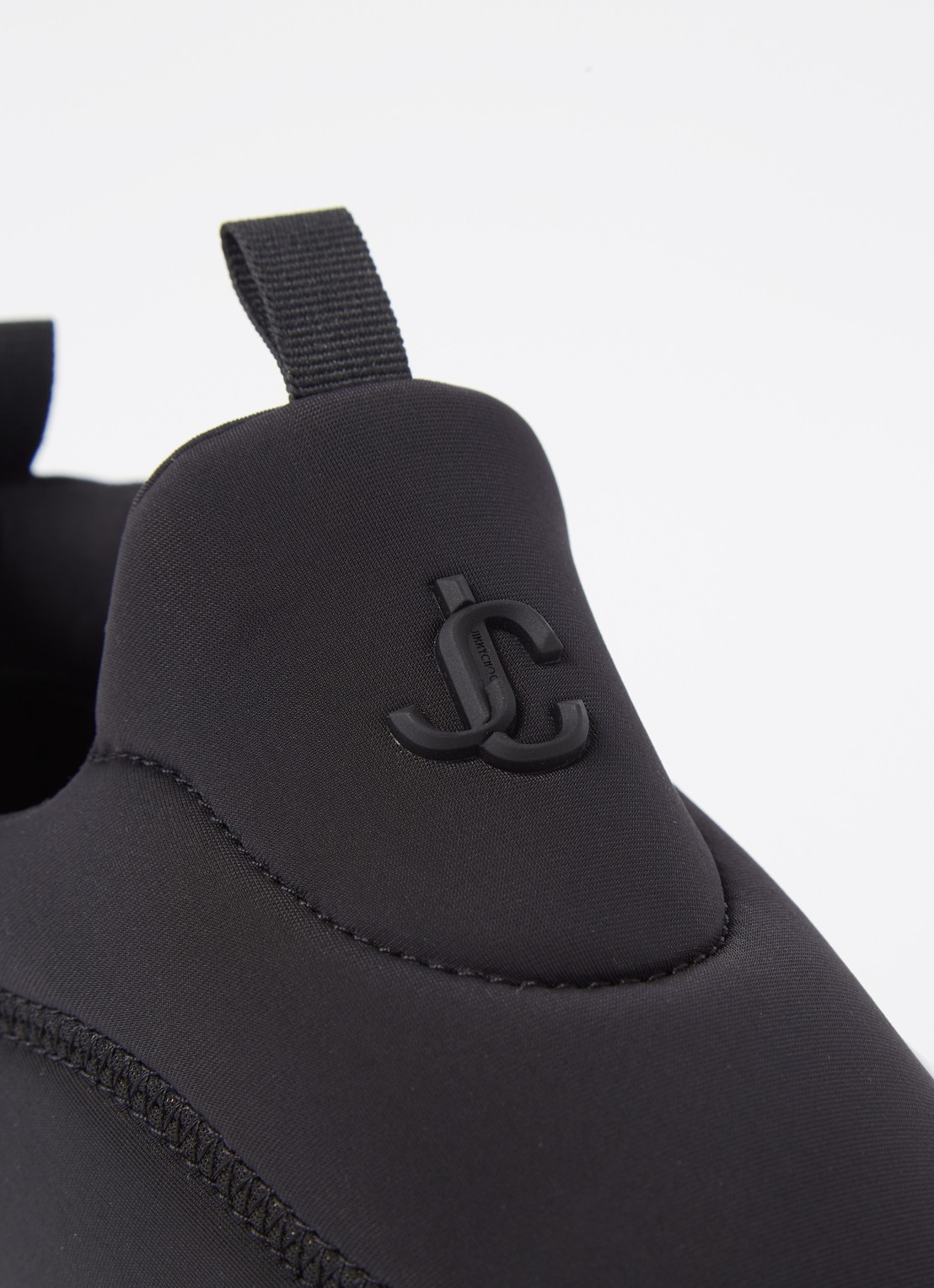 Jimmy Choo Memphis sneaker met suède details - detail 6 zwart
