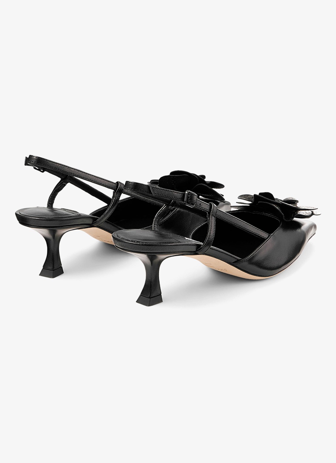 Jimmy Choo Mimmi 50 slingback van lamsleer - achterkant zwart