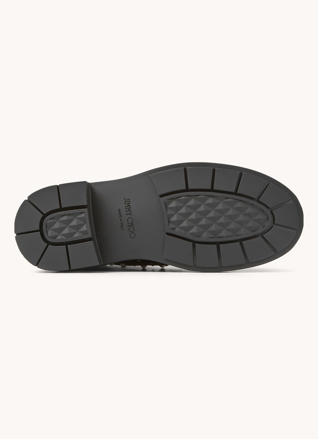 Jimmy Choo Nola Flat laars van leer met studs - detail 6 zwart